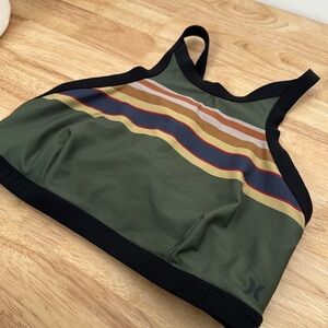 Hurley Women's Quick Dry High Neck Surf Top Bikini